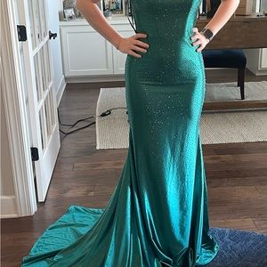Morale Emerald Green Prom/Pageant Dress
